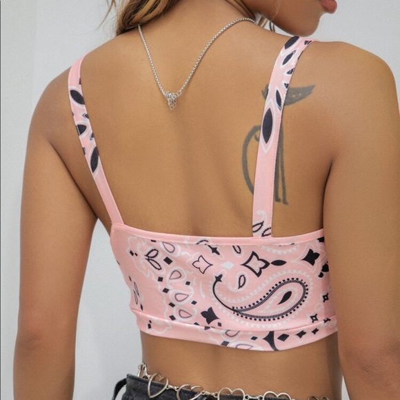 Pink tank top with black dots - Picture 4 of 6